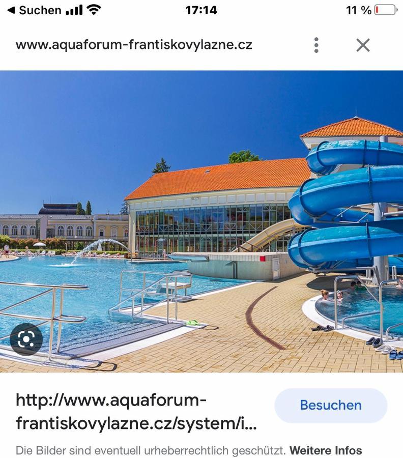 Penzion U Modreho Slona Frantiskovy Lazne Luaran gambar